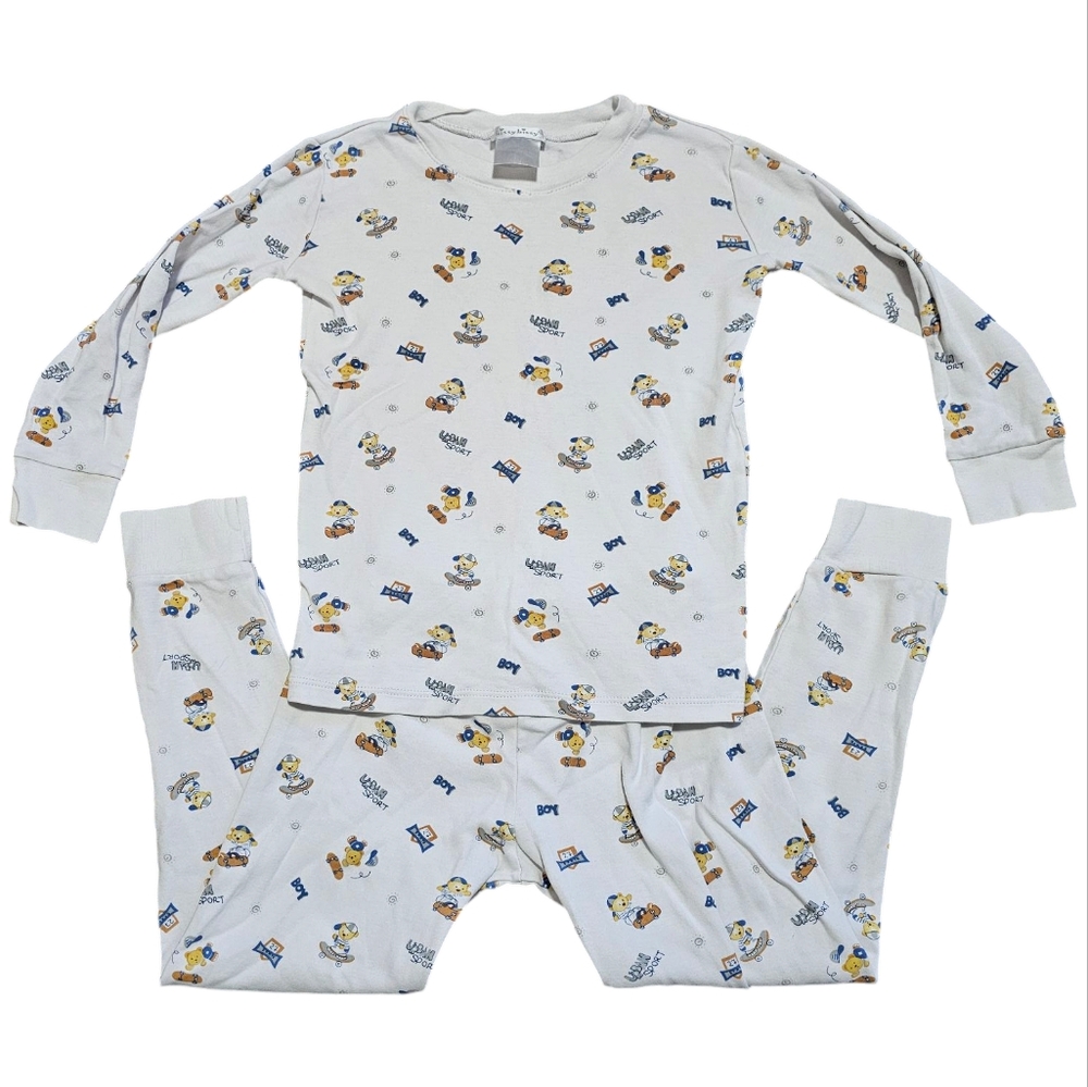 Kissy Kissy Skateboard Bears Boy Pajamas 6y
